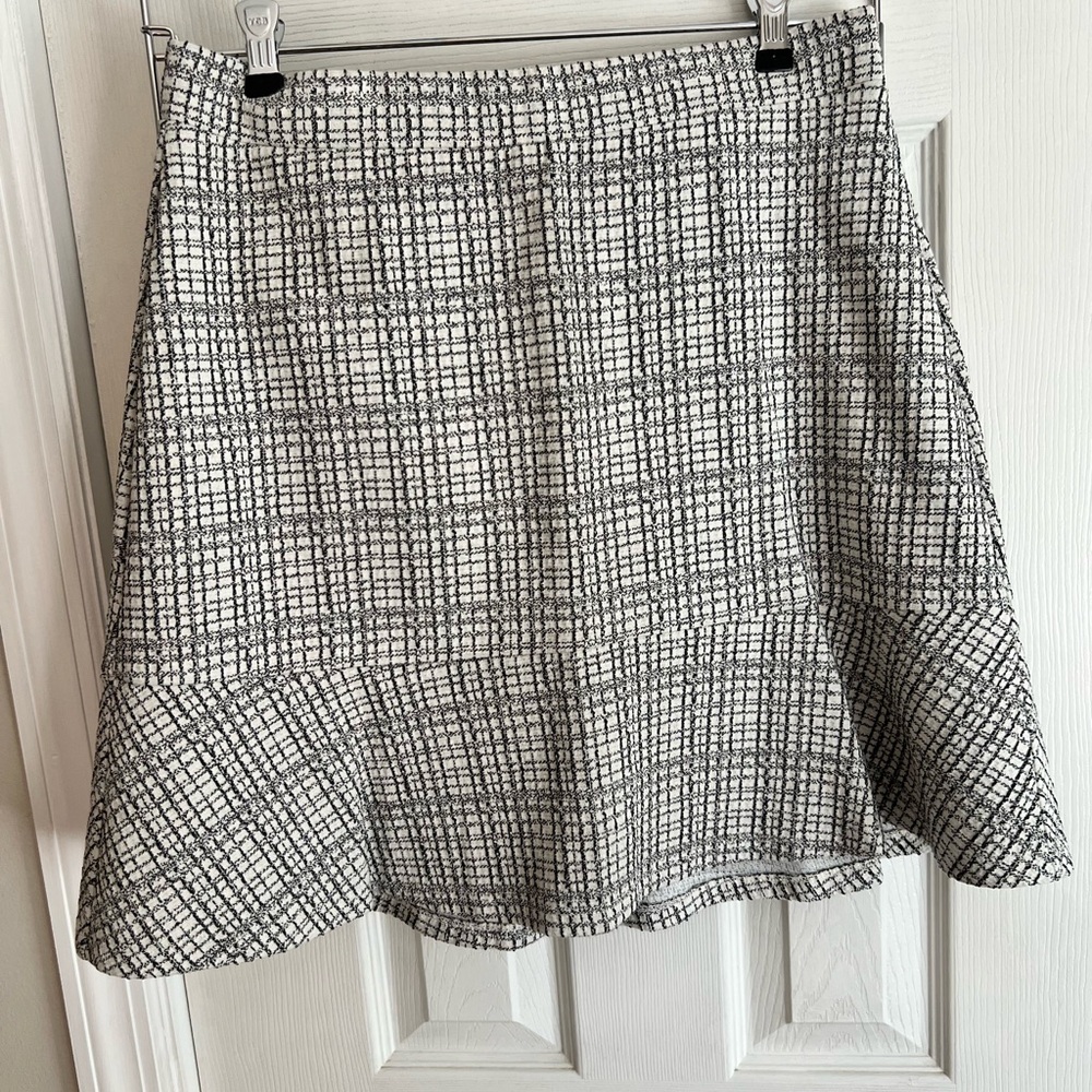 LOFT Gingham Mini Skirt